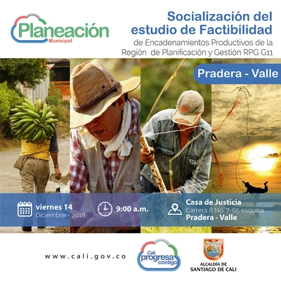 Socialización del estudio de factibilidad de encadenamientos productivos de la ciudad-región en Pradera