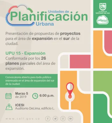 Presentación de propuestas de proyectos para zona de expansión - UPU 15 (Rendición de Cuentas)