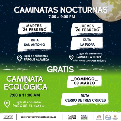 Caminata ecológica ruta Cerro de Tres Cruces