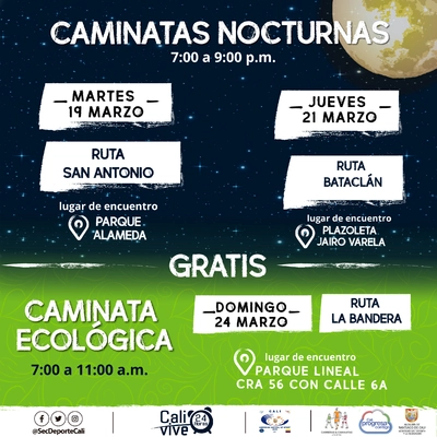 Caminata nocturna ruta San Antonio