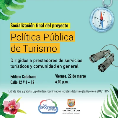 Socialización final del proyecto Política Pública de Turismo 