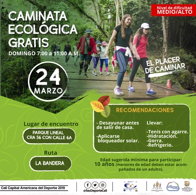 Caminata ecológica ruta La Bandera