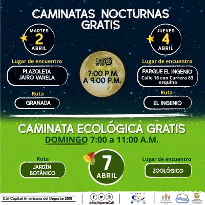 Caminata nocturna ruta El Ingenio