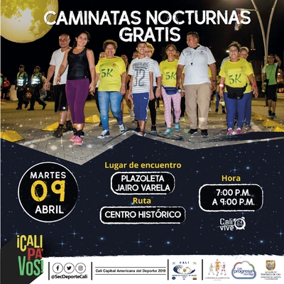 Caminata nocturna ruta Centro Histórico
