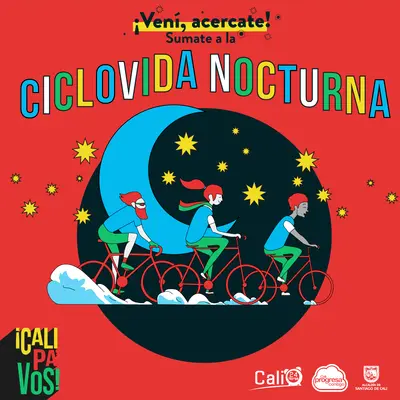 Disfruta Gratis de la Ciclovida Nocturna