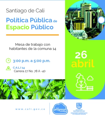 Política Pública de Espacio Público comuna 14