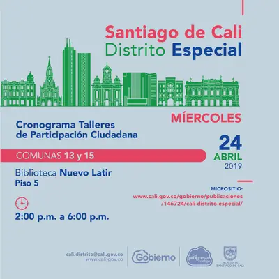 Talleres de Participación Ciudadana Comunas 13 y 15
