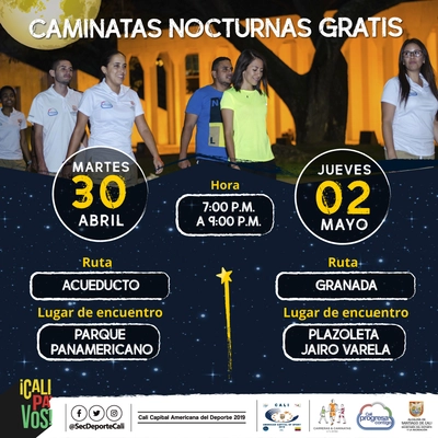 Caminata nocturna ruta Granada