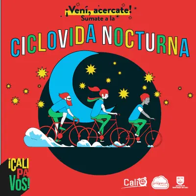 Disfruta gratis de la Ciclovida Nocturna