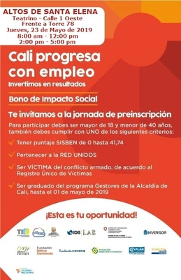 Convocatoria programa de empleo inclusivo
