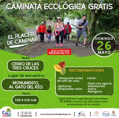 Caminata ecológica ruta Cerro de Tres Cruces