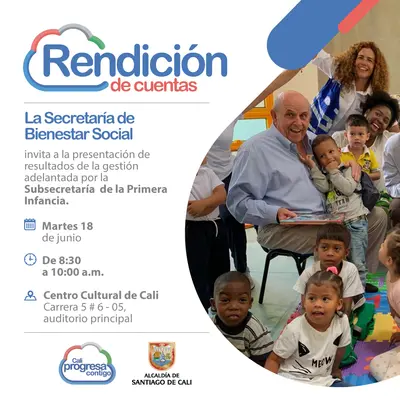 Rendición de Cuentas Subsecretaría de Primera Infancia de Bienestar Social