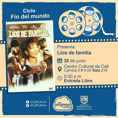 "Ciclo Decadencia Película:Líos de familia de George Tillman  Año: 1997 Duración: 115 minutos Estados Unidos" - Sala 218 – Centro Cultural de Cali