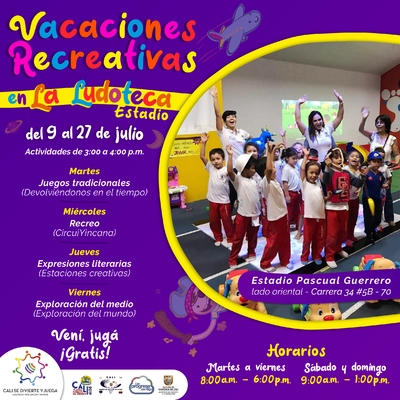 Vacaciones Recreativas en la Ludoteca Estadio 