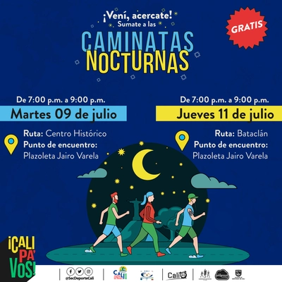 Caminata nocturna ruta Centro Histórico