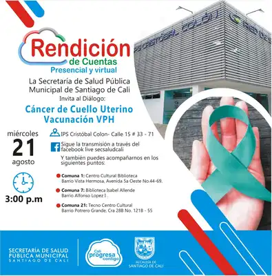 Rendición de Cuentas: Diálogo: Cáncer de Cuello Uterino - Vacunación VPH