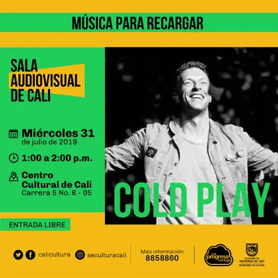 Música para recargar Cold Play - Centro Cultural de Cali - Salón 218