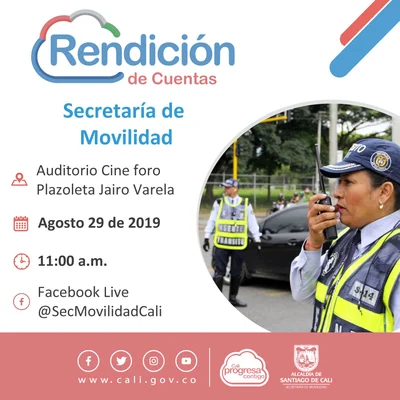 Segunda Rendición de Cuentas del año 2019