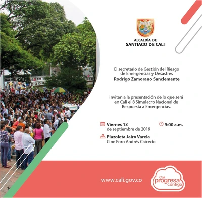 Invitación a participación al  VIII Simulacro Nacional de Respuesta a Emergencias