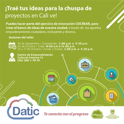 ¡Traé tus ideas para la chuspa de proyectos en Cali ve! (Sesión Comprender)