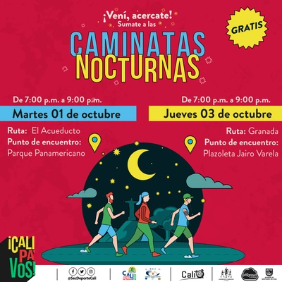 Caminata nocturna ruta Granada