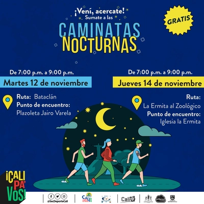 Caminata nocturna ruta Bataclán