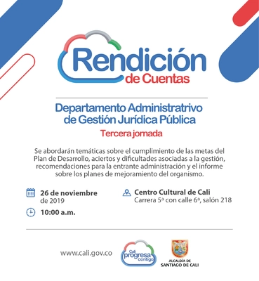 Rendicion de Cuentas del Departamento Administrativo de Gestion Juridica Publica