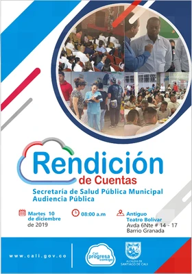 Rendición de Cuentas. Secretaria de Salud Pública Municipal. Audiencia Pública.