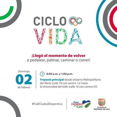 Ciclovida ¡Llegó el momento de volver a pedalear, patinar, caminar o correr!