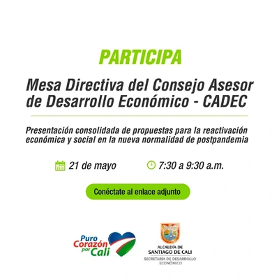 Tercera Convocatoria Mesa CADEC