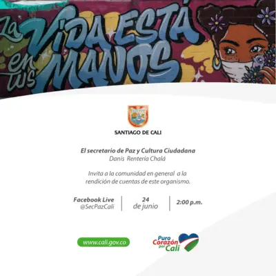 Rendición de cuentas Secretaría de Paz y Cultura Ciudadana de Cali, 24 de junio de 2020