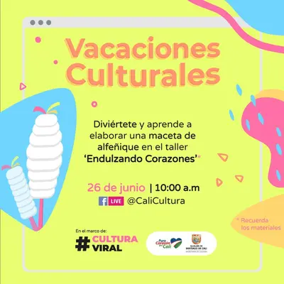 Alístate para pasar las mañanas de jueves y viernes a puro arte y diversión. Ya llegan las Vacaciones culturales