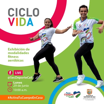 Ciclovida exhibición de modalidades fitnes aeróbicas