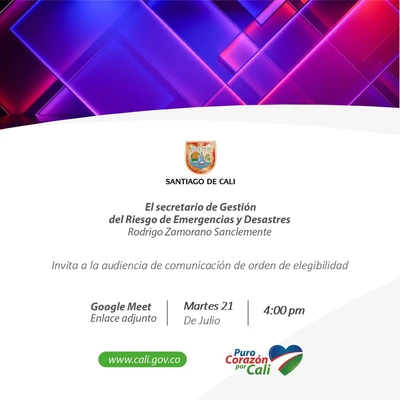 Audiencia de Comunicación de orden de elegibilidad