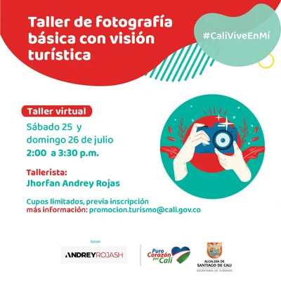 Taller de fotografía básica con visión turística