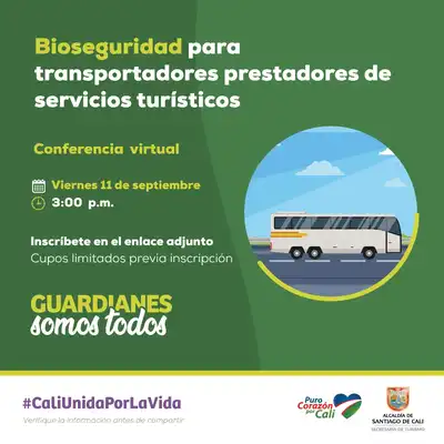 Bioseguridad para transportadores prestadores de servicios turísticos