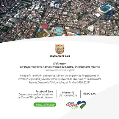 Rendición de cuentas Departamento Administrativo de Control Disciplinario Interno 2020