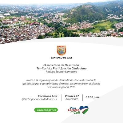 Segunda Jornada de Rendición de Cuentas de la Secretaría de Desarrollo Territorial y Participación Ciudadana