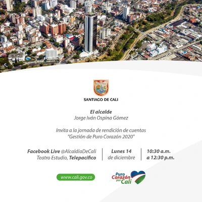 Rendición de cuentas "Gestión de Puro Corazón 2020"