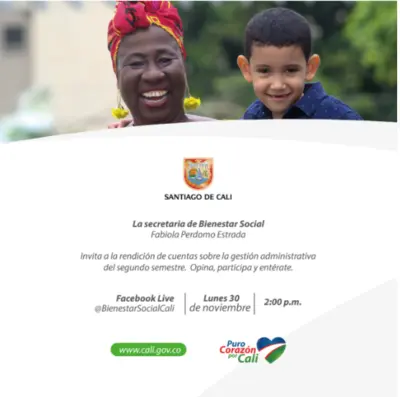 Segunda Rendición de cuentas Secretaría de Bienestar Social