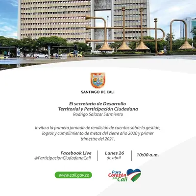 Primera jornada de rendición de cuentas de la Secretaría de Desarrollo Territorial y Participación Ciudadana