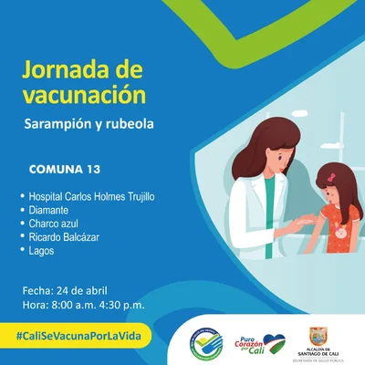 Jornada de vacunación Sarampión y Rubeola