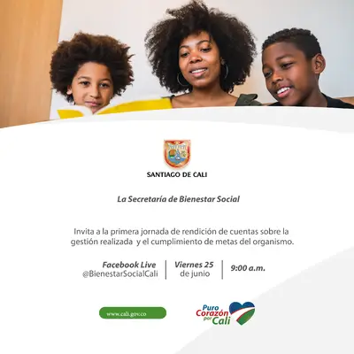 La Secretaría de Bienestar Social invita a su primera jornada de rendición de cuentas 2021.