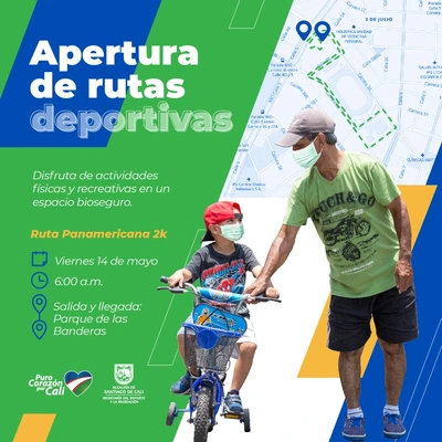 Apertura de rutas deportivas - Ruta Panamericana 2k