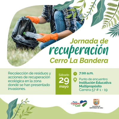 Jornada de recuperación en el Cerro La Bandera