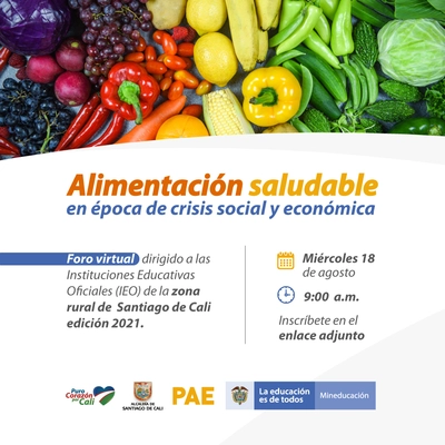 Foro virtual - Alimentación saludable en época de crisis social y económica