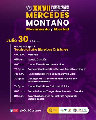 Gala Inaugural del XXVII Encuentro Nacional e Internacional de Danzas Folclóricas Mercedes Montaño