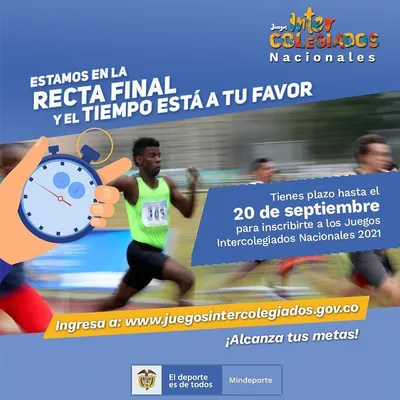 Inscripciones Juegos Intercolegiados Nacionales 2021