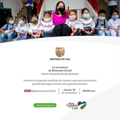 Segunda Rendicion de Cuentas Secretaria de Bienestar Social
