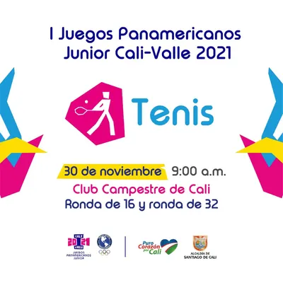 Tenis todos - I Juegos Panamericanos Junior Cali - Valle 2021
